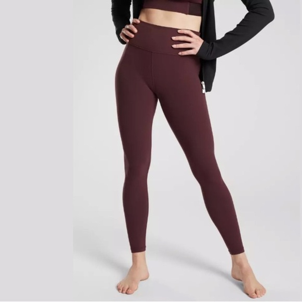 Athleta Burgundy Elation Tight